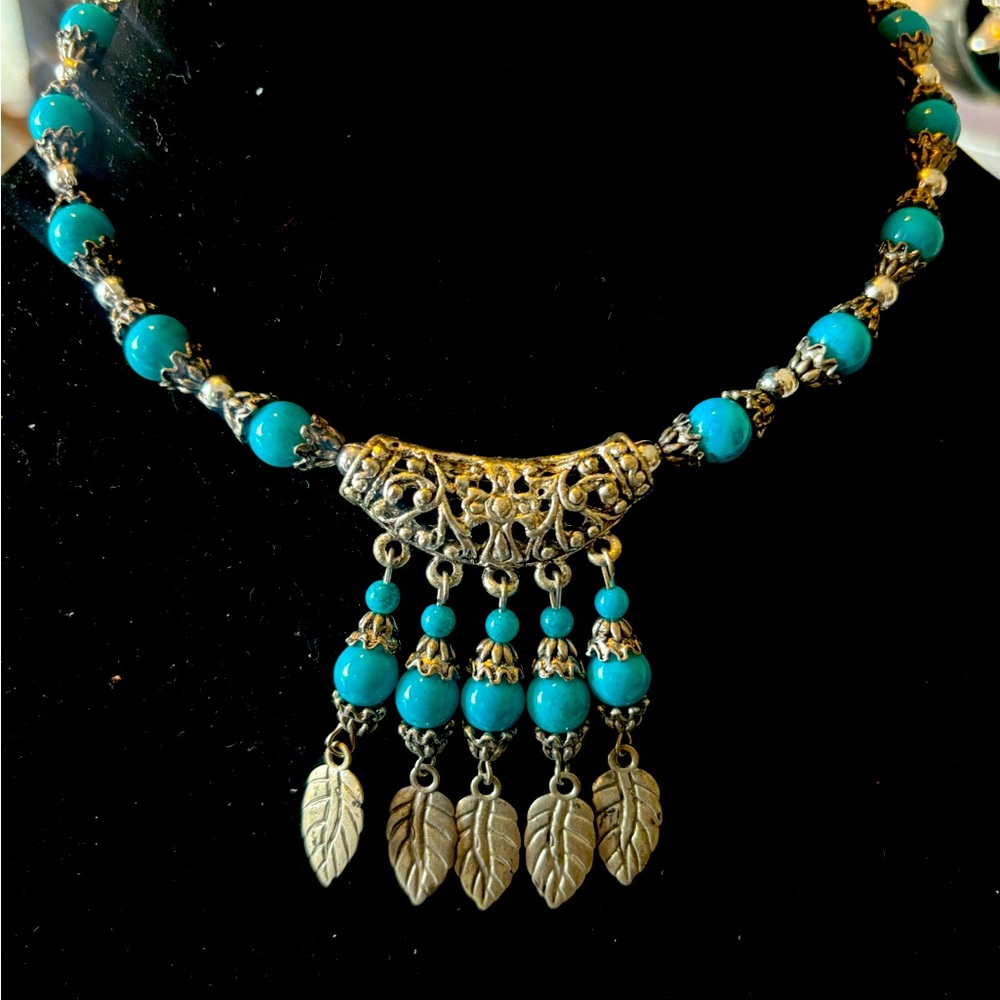 Antique style Mediterranean Necklace.